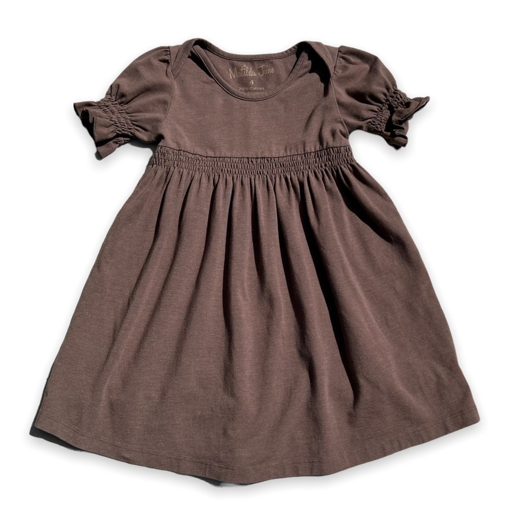 Matilda Jane Brownie‎ Lap Dress Vintage Sack Lunch 4